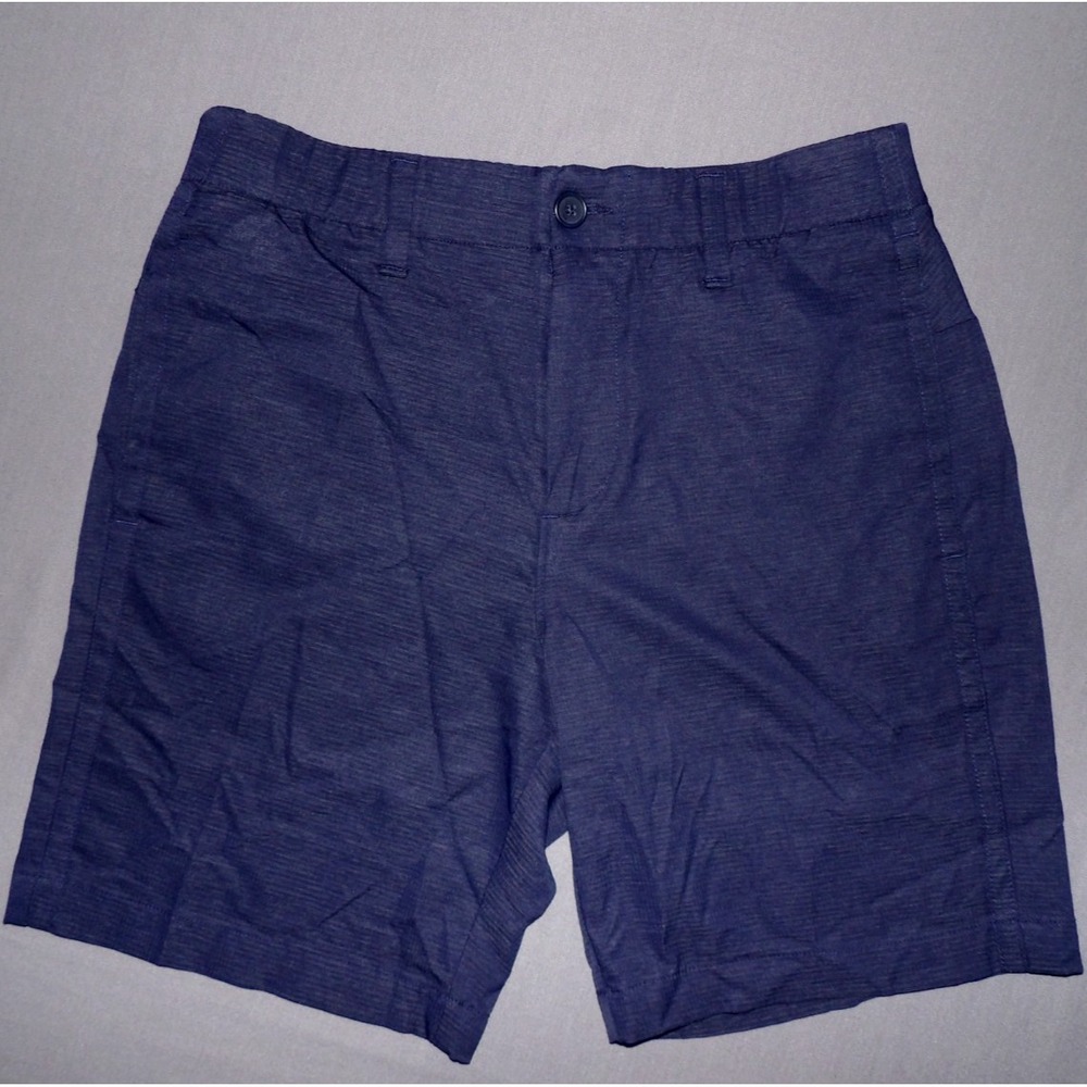Under Armour Navy Blue Striped 8" Performance Chino Golf Shorts Men's 30